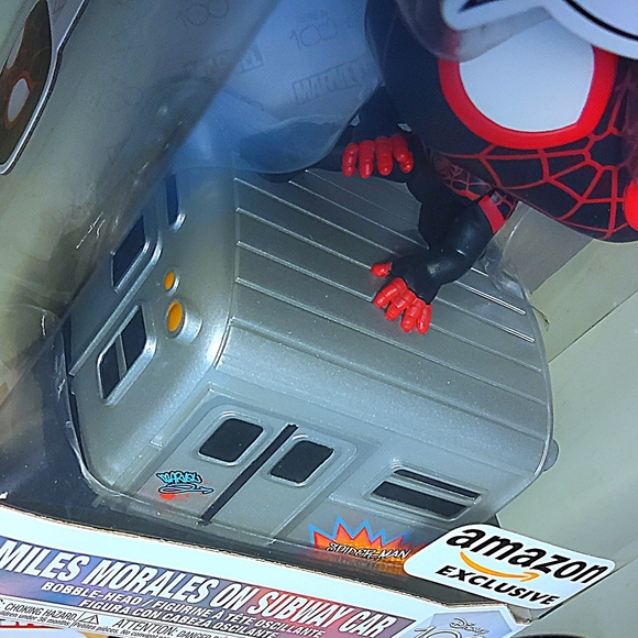 Funko Pop #774 Miles Morales Winter Suit Excl #21 Miles on Subway Train w Cases - Picture 6 of 13